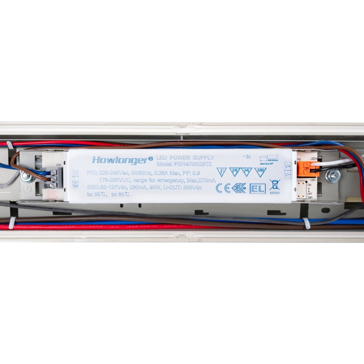 Pantalla estanca LED / Luz de emergencia - CCT - 120cm - Conectable - 40W - IP65 - Barcelona Led-