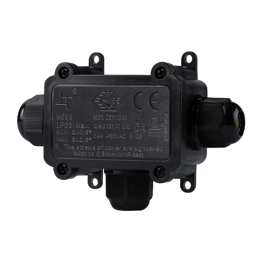 Caja de conexión impermeable en T - IP68 - 0.5 - 2.5mm² (6)