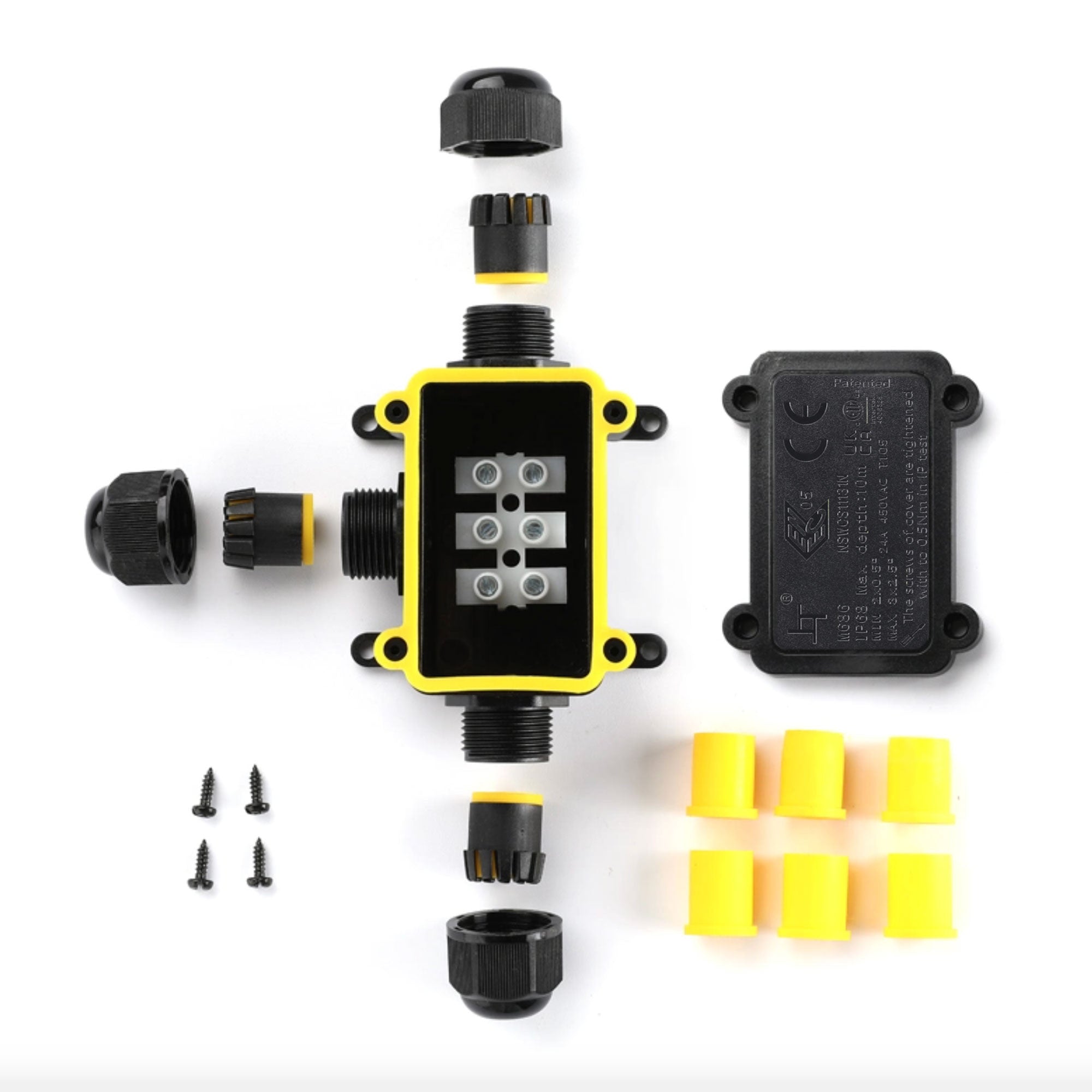 Caja de conexión impermeable en T - IP68 - 0.5 - 2.5mm² (7)