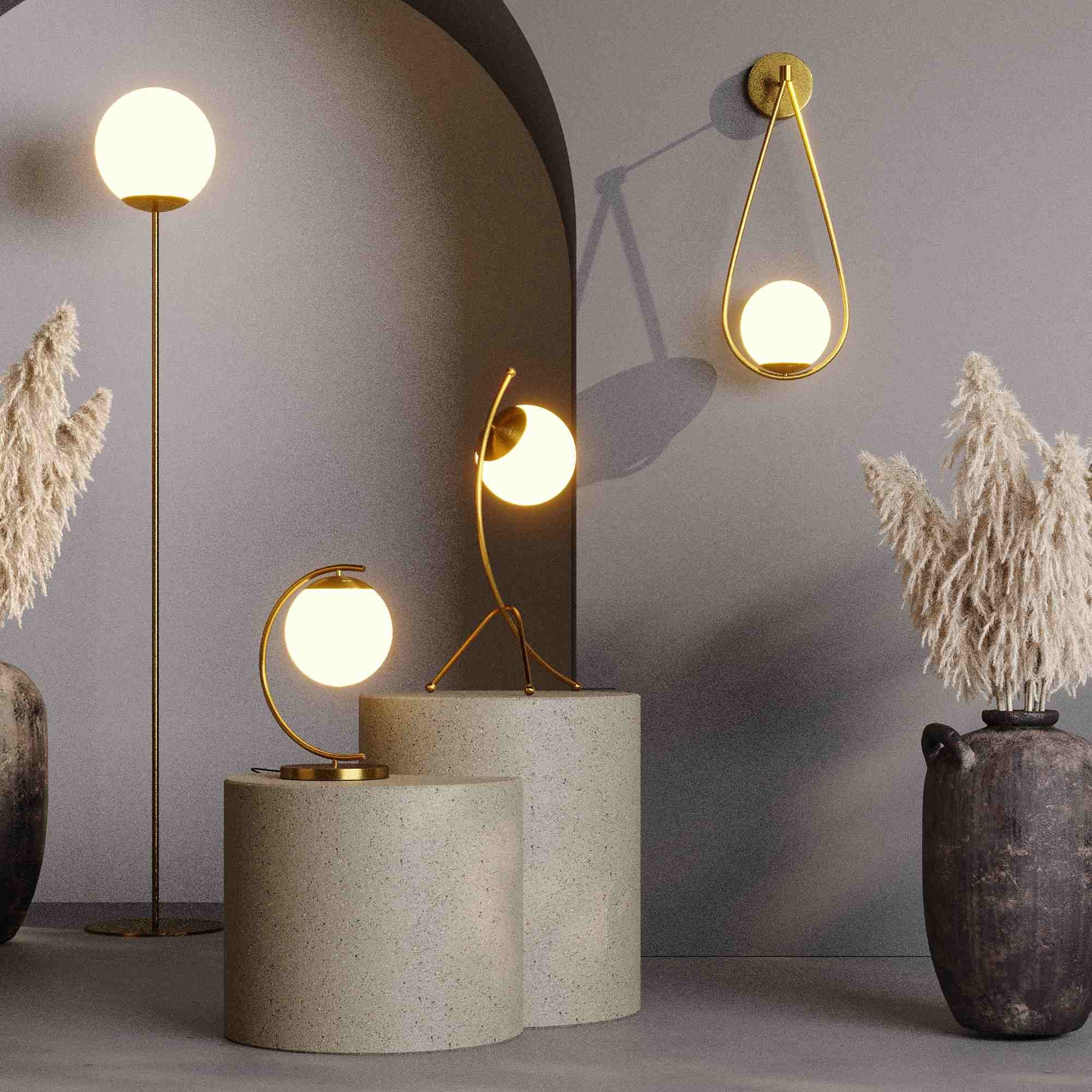 Aplique de pared bola cristal "Clara" - E14 (19)