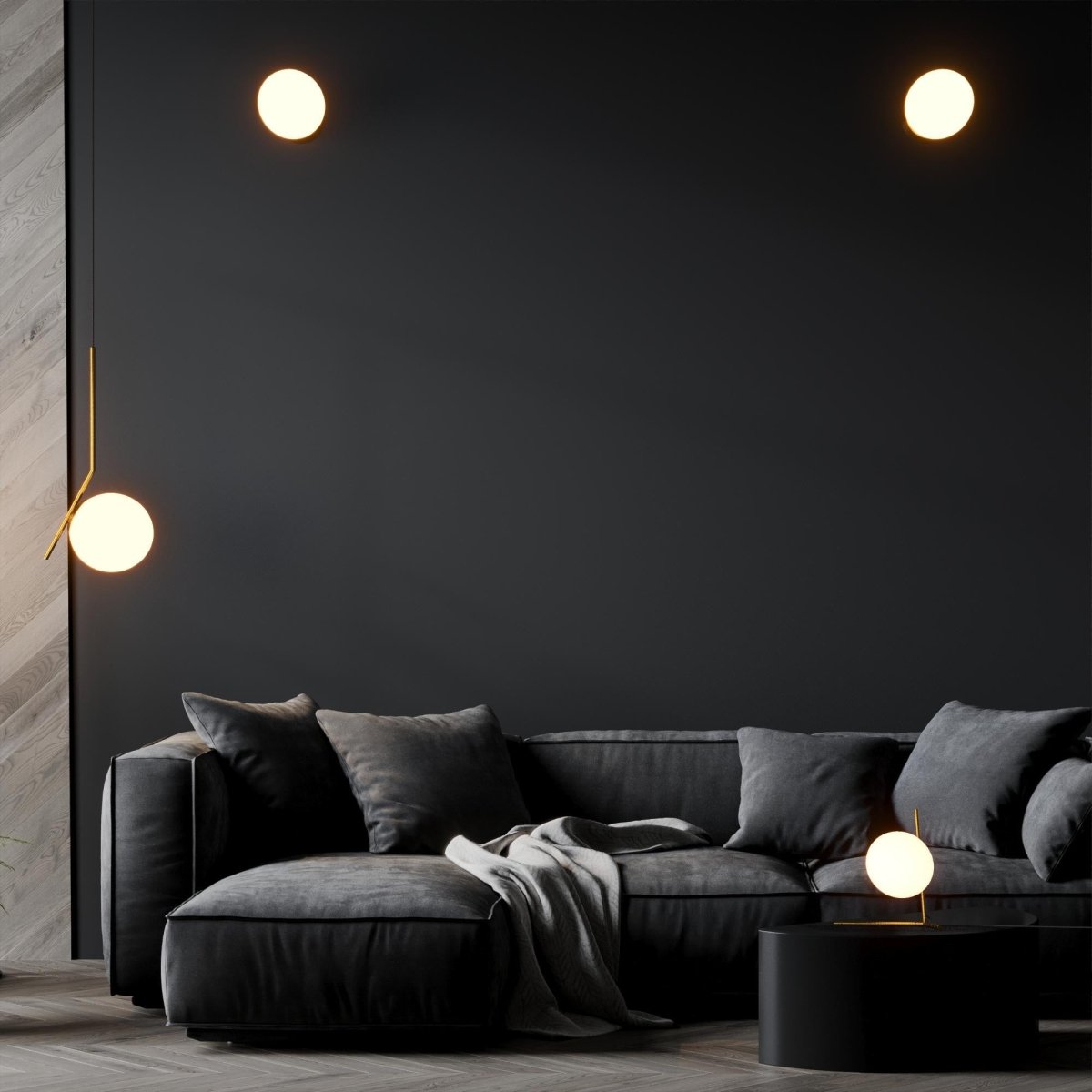 Lámpara colgante bola cristal "HERMI" - E27 - Barcelona Led-Decoración