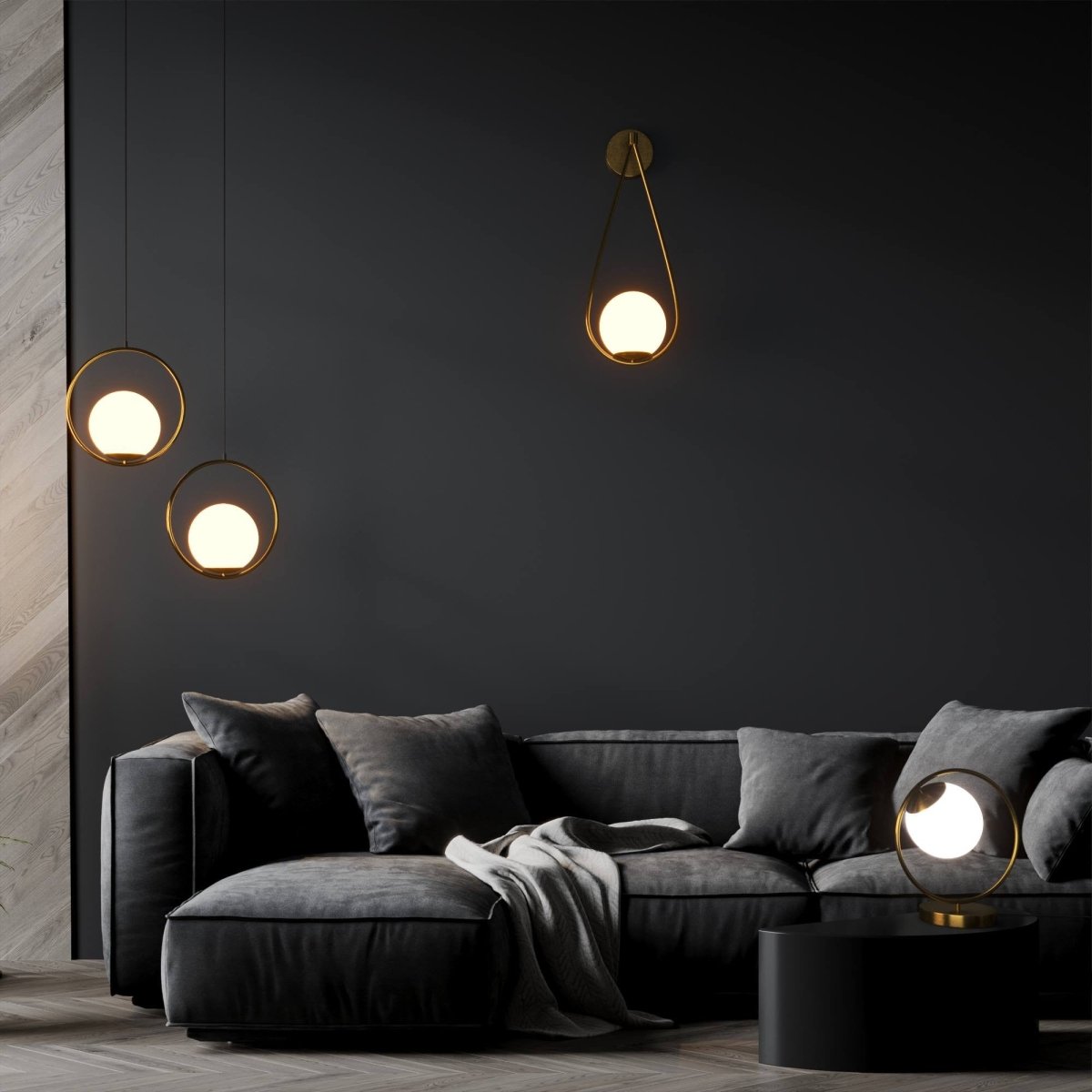 Lámpara colgante bola cristal "KATE" - E27 - Barcelona Led-Decoración