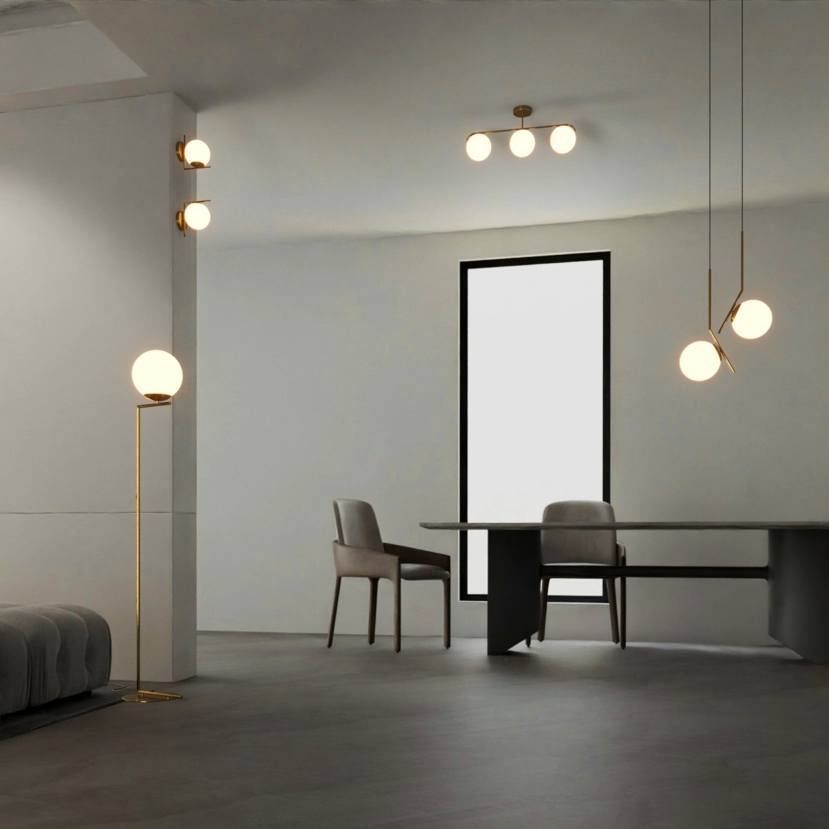 Lámpara colgante bola cristal "HERMI" - E27 - Barcelona Led-Decoración
