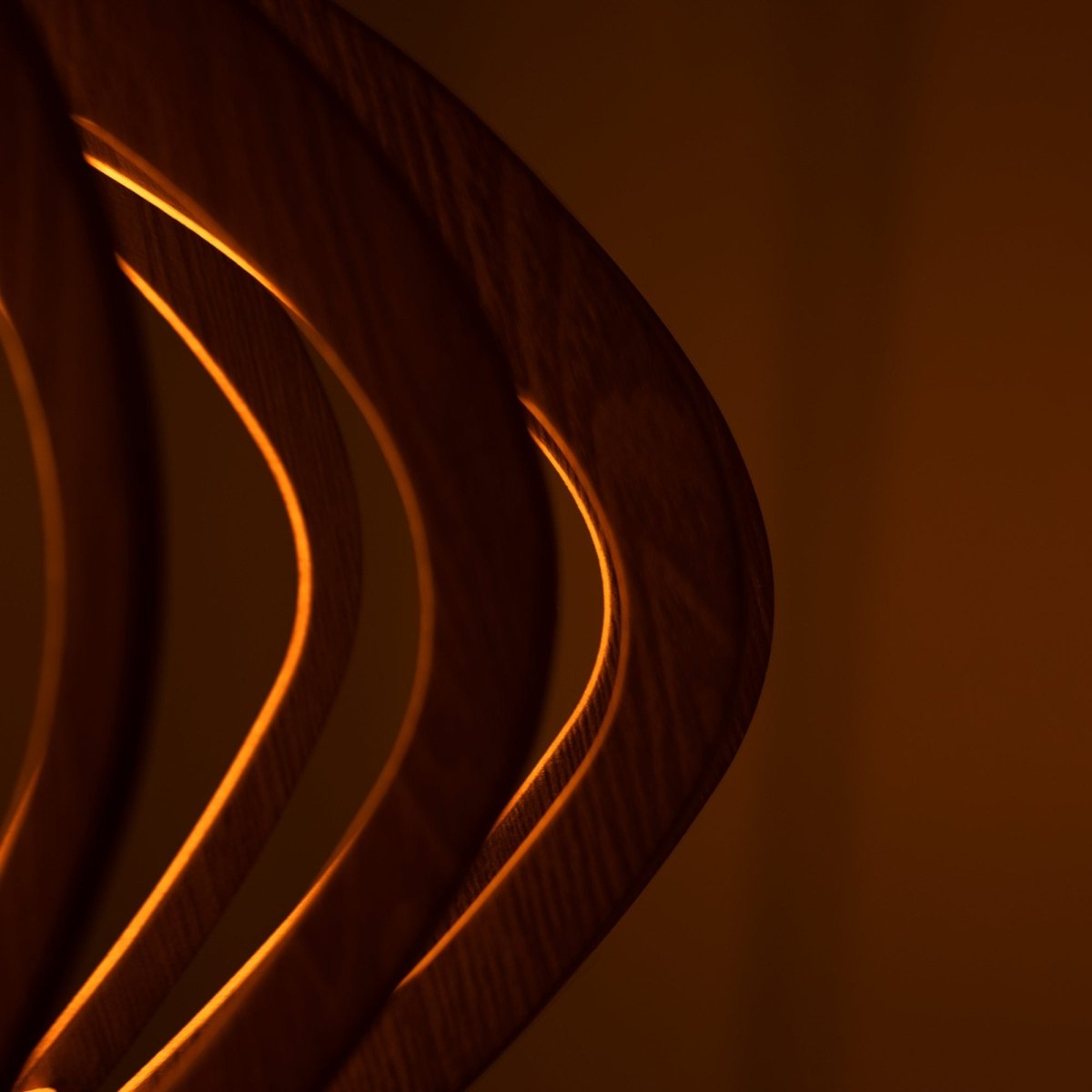 Lámpara colgante madera "Pili" - Ø 48cm - 1 x E27 - Barcelona Led-Decoración