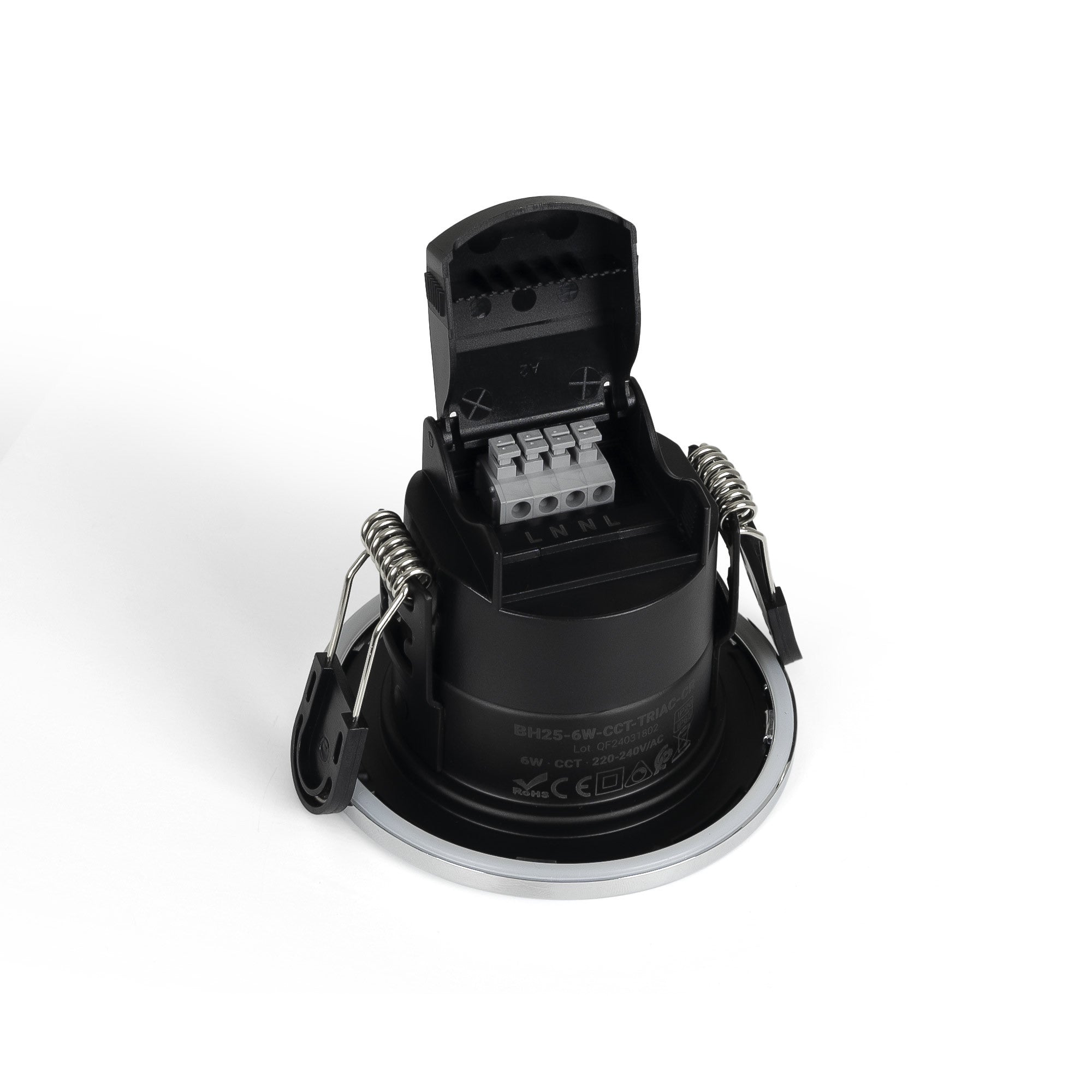 Downlight LED 6W CCT - TRIAC regulable - Corte Ø68mm - IP65 - Cromo (5)