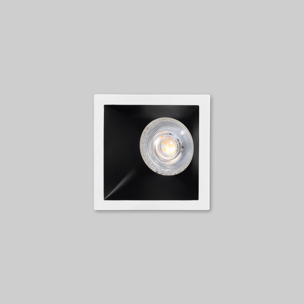 Aro downlight cuadrado asimétrico - Bajo UGR - Corte 75 x 75mm - Barcelona Led-Accesorios