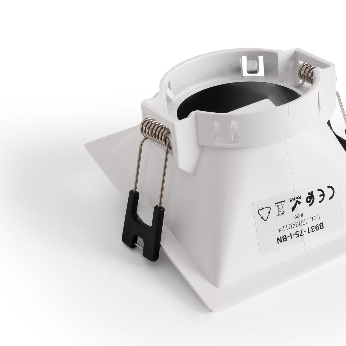 Aro downlight cuadrado asimétrico - Bajo UGR - Corte 75 x 75mm - Barcelona Led-Accesorios