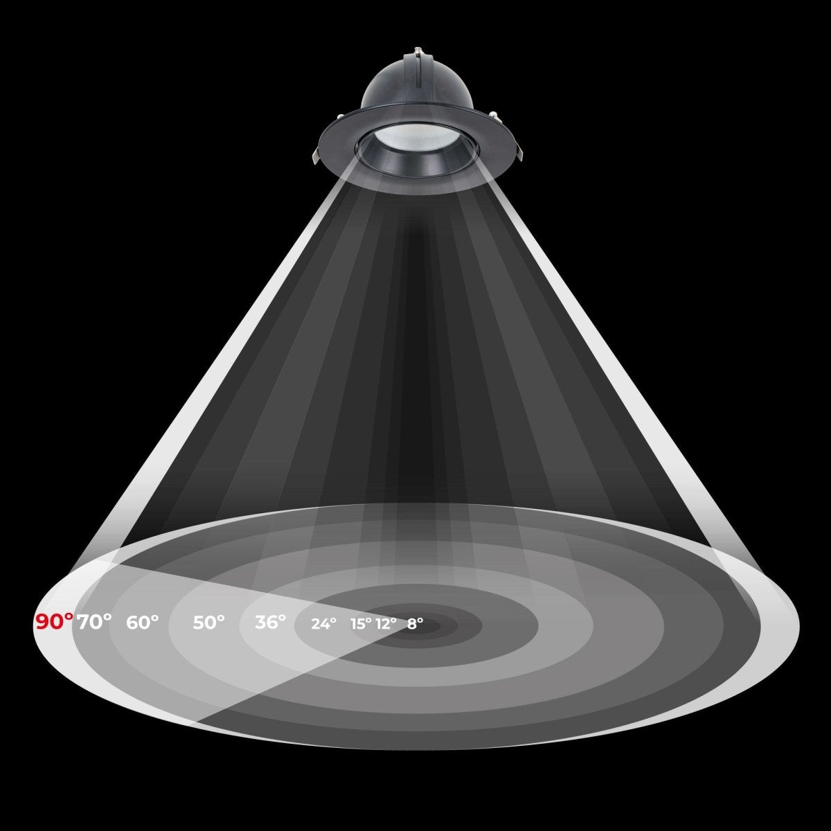 Downlight LED circular orientable CCT 38W - 120° Driver LIFUD - Barcelona Led-
