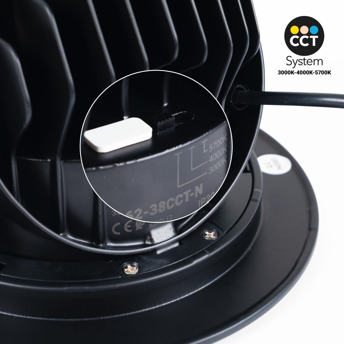 Downlight LED circular orientable CCT 38W - 120° Driver LIFUD - Barcelona Led-