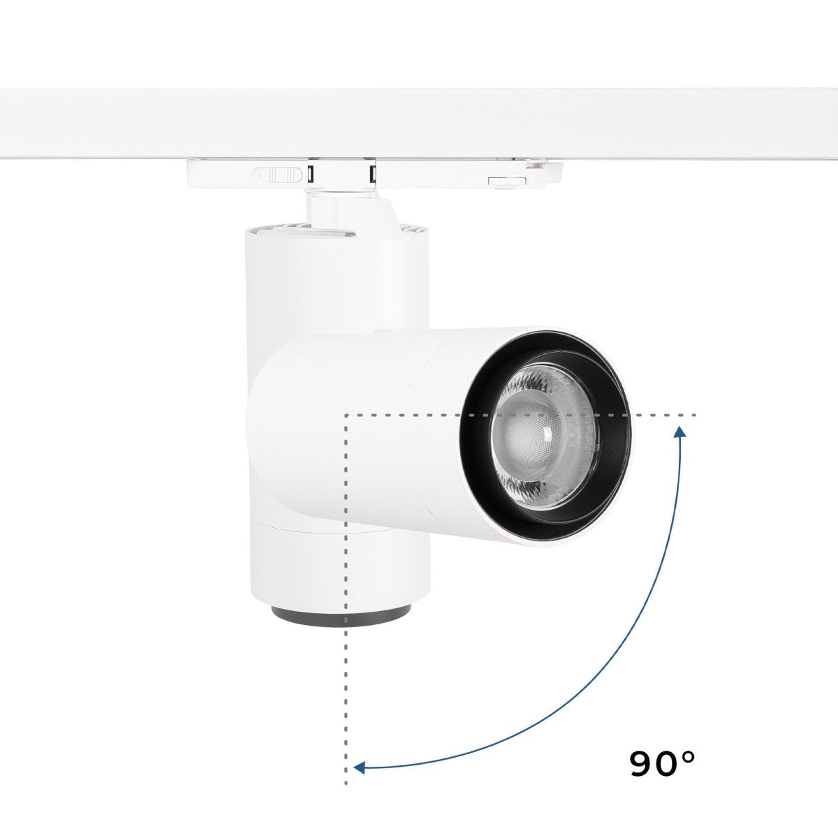 Proyector LED para carril trifásico 35W CCT - ZOOM 20º- 60º - CRI 90 - Barcelona Led-