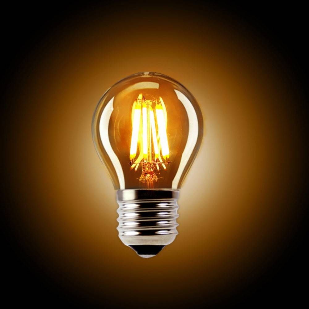 Bombilla Retro Vintage esférica E27 G45 4W de filamento (6)
