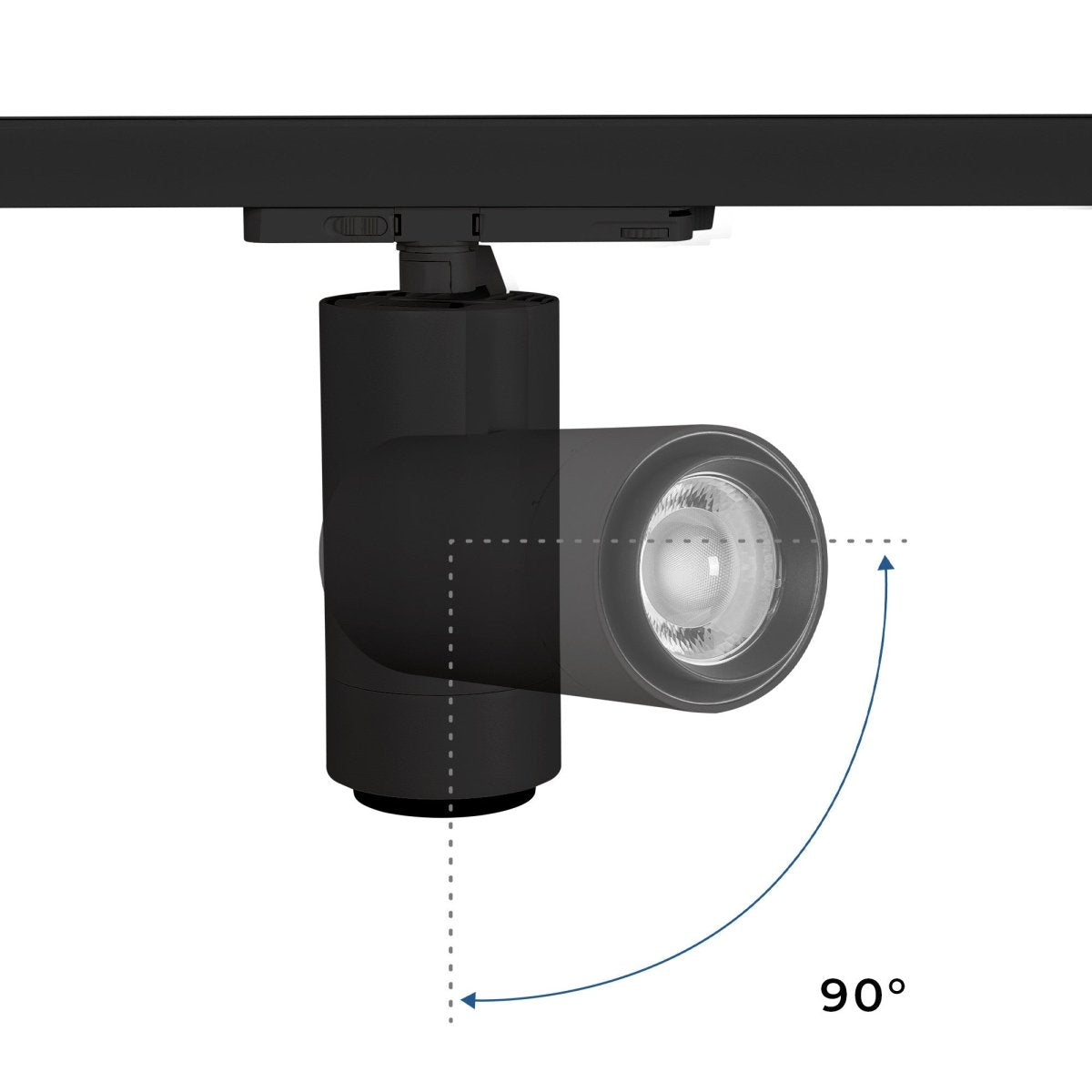 Proyector LED para carril trifásico 35W CCT - ZOOM 20º- 60º - CRI 90 - Barcelona Led-