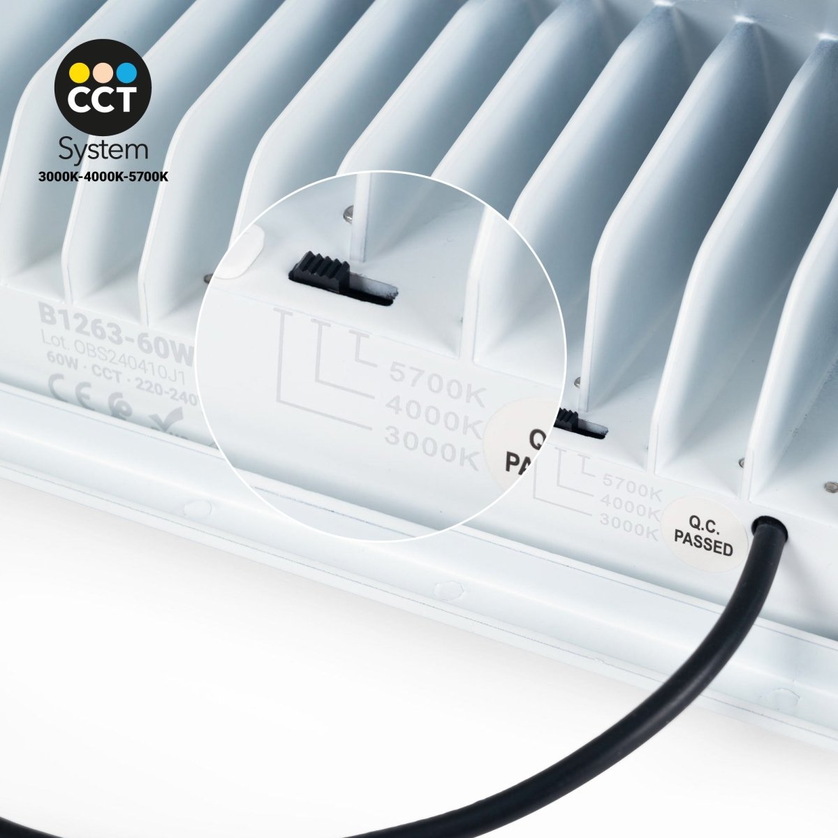 Downlight LED rectangular orientable CCT 60W - 100° Driver LIFUD - Barcelona Led-