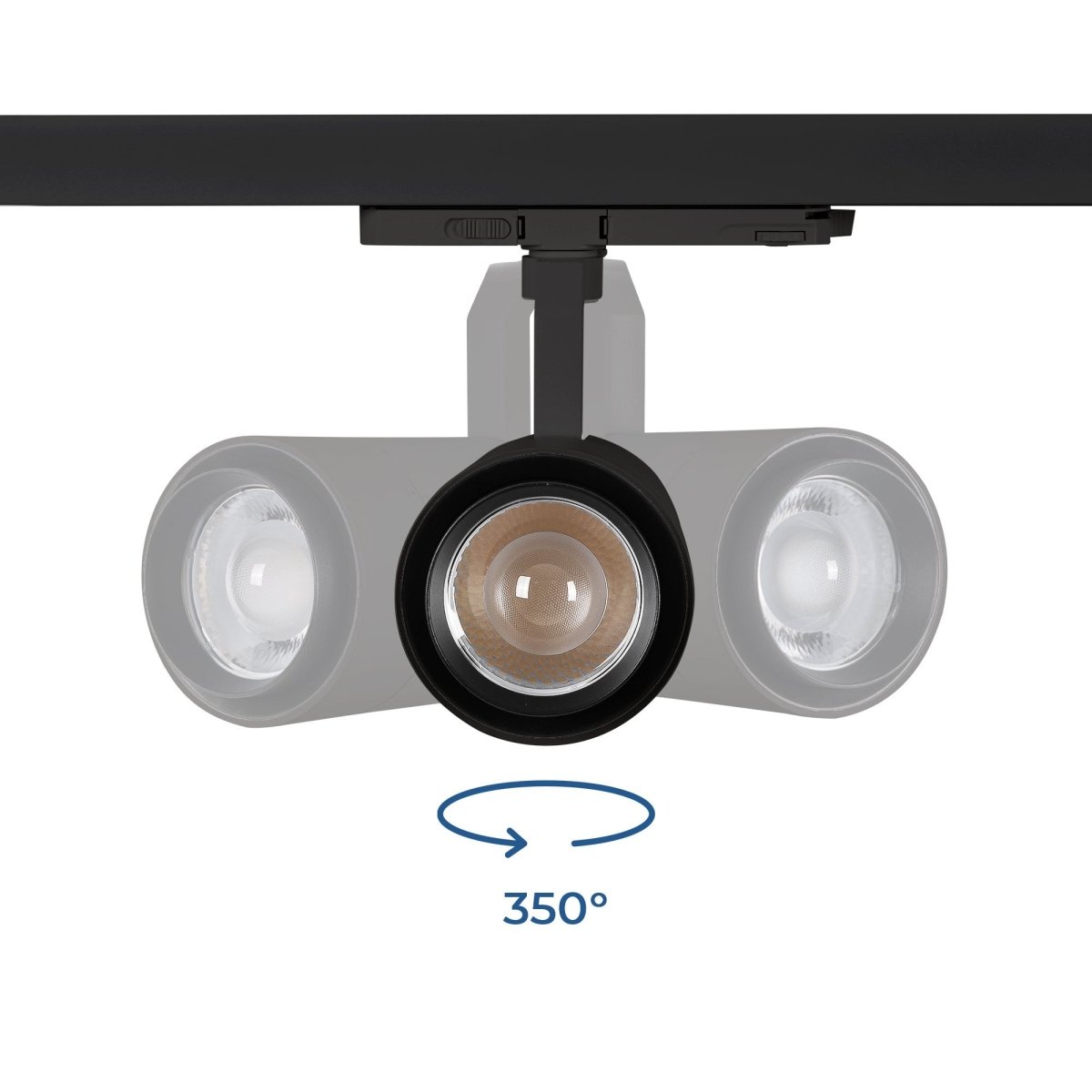 Proyector LED para carril trifásico 35W CCT - ZOOM 20º- 60º - CRI 90 - Barcelona Led-