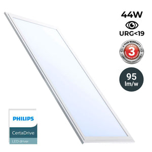 Panel LED slim 120X30 cm -  Driver Philips - 44W - UGR19 - IP40 (10)