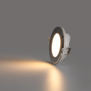 Kit Downlight LED exterior 5W - IP65 -  3000K + Aro intercambiable - TRIAC regulable - Corte Ø68mm (12)