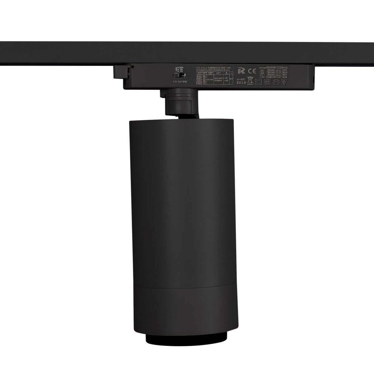 Proyector LED para carril Monofasico 35W CCT - ZOOM 20º- 60º - CRI 90 - Barcelona Led-