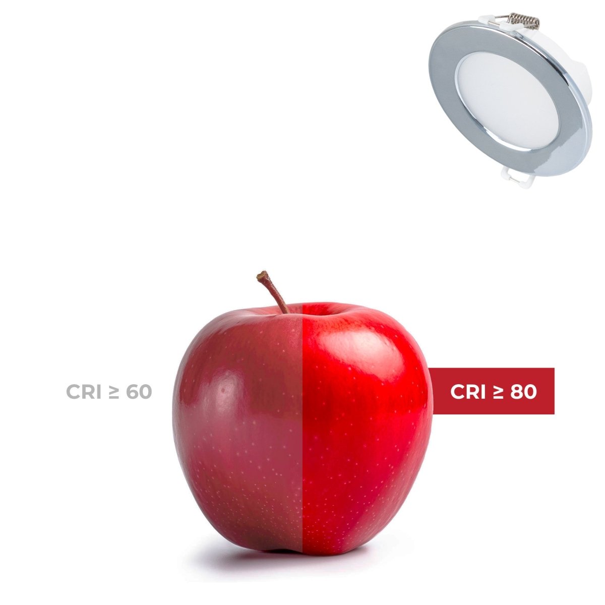 Kit Downlight LED exterior 5W - IP65 - Aro intercambiable - TRIAC regulable - Corte Ø68mm - Barcelona Led-