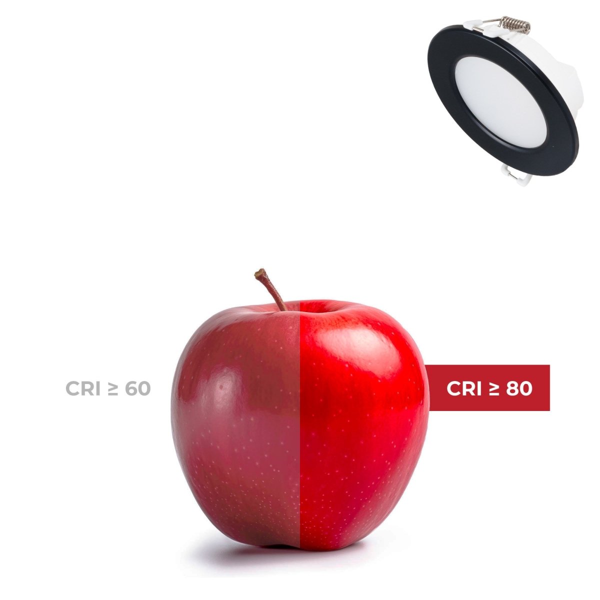 Kit Downlight LED exterior 5W - IP65 - Aro intercambiable - TRIAC regulable - Corte Ø68mm - Barcelona Led-
