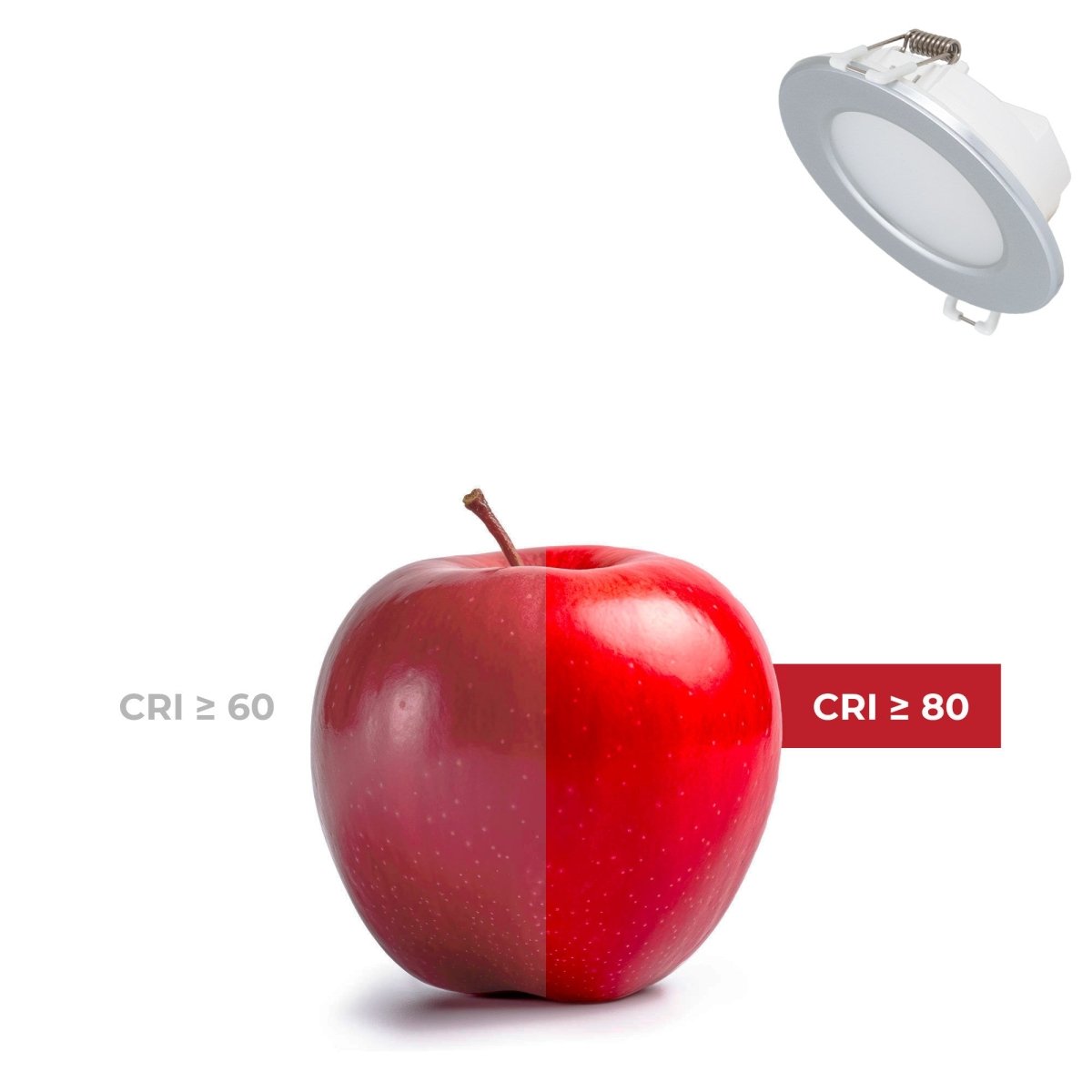 Kit Downlight LED exterior 5W - IP65 - Aro intercambiable - TRIAC regulable - Corte Ø68mm - Barcelona Led-