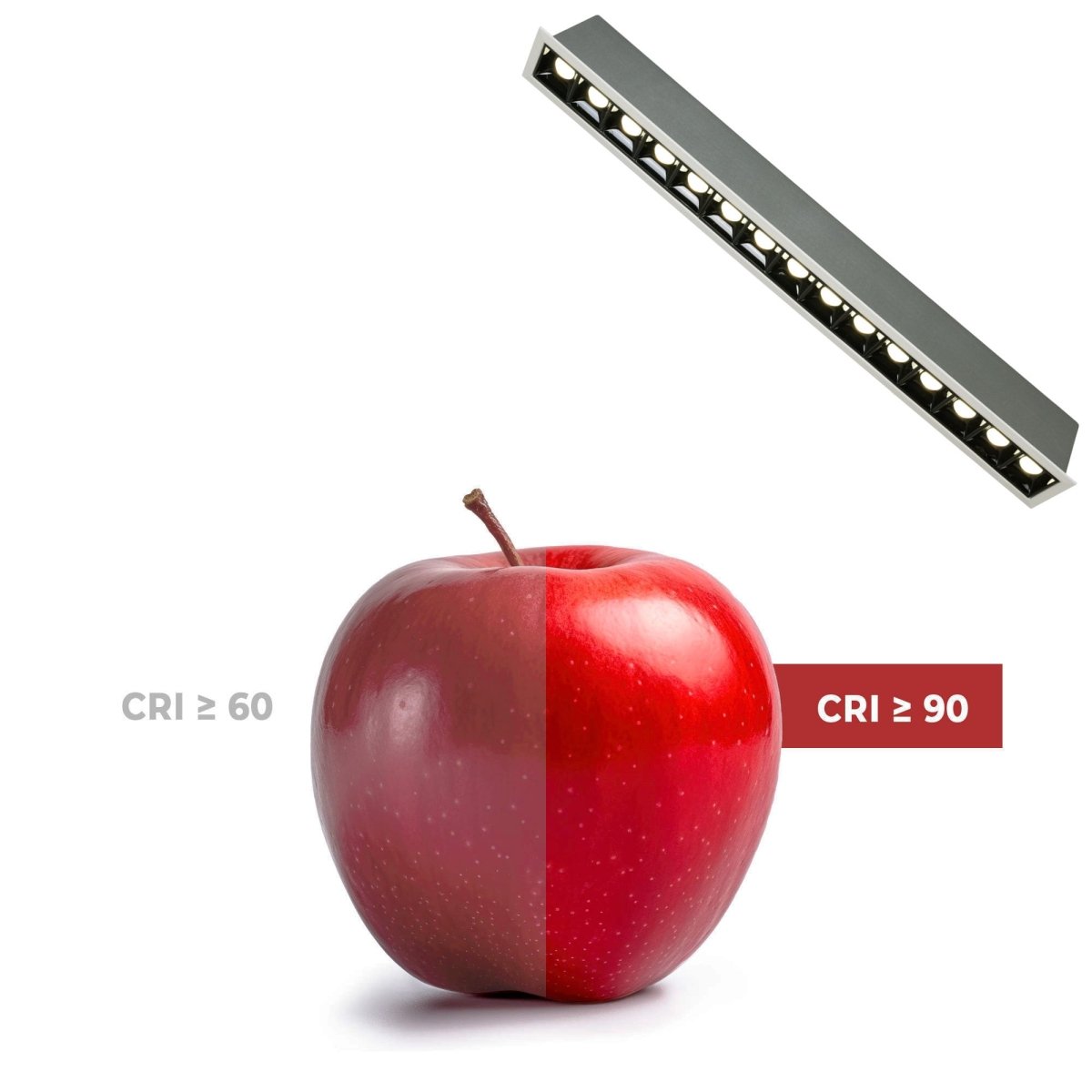Foco lineal LED empotrable 30W - UGR18 - CRI90 - Chip OSRAM - Barcelona Led-