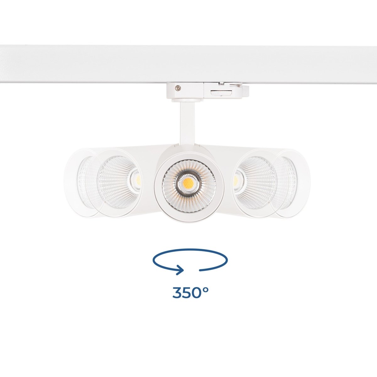 Proyector LED para carril trifásico 15W - CCT - CRI90 - 1350 lm - Barcelona Led-