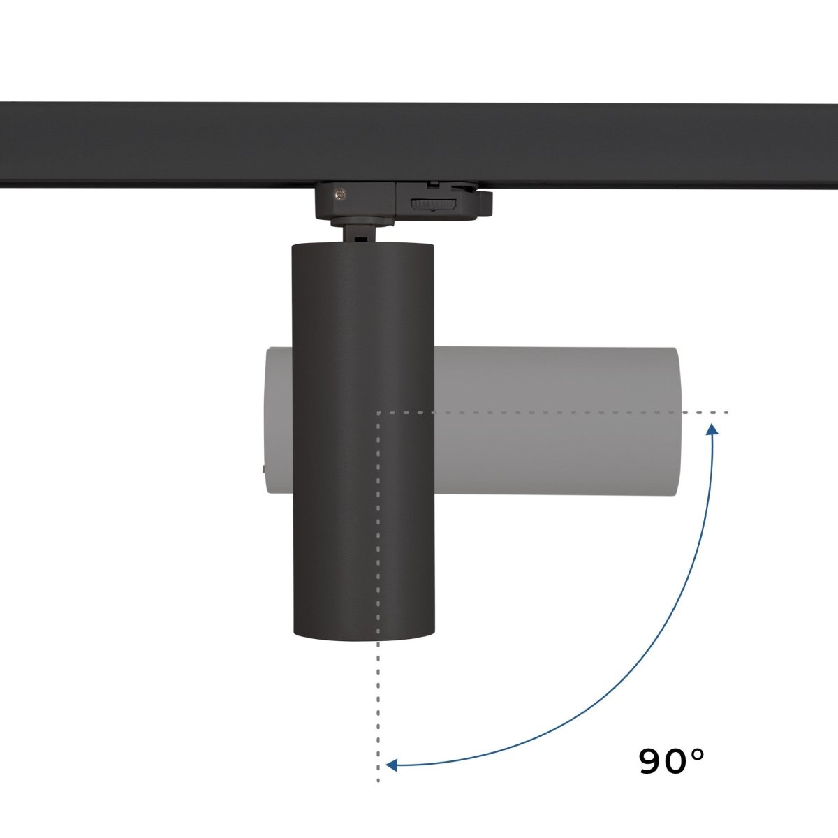 Proyector LED para carril trifásico 15W - CCT - CRI90 - 1350 lm - Barcelona Led-