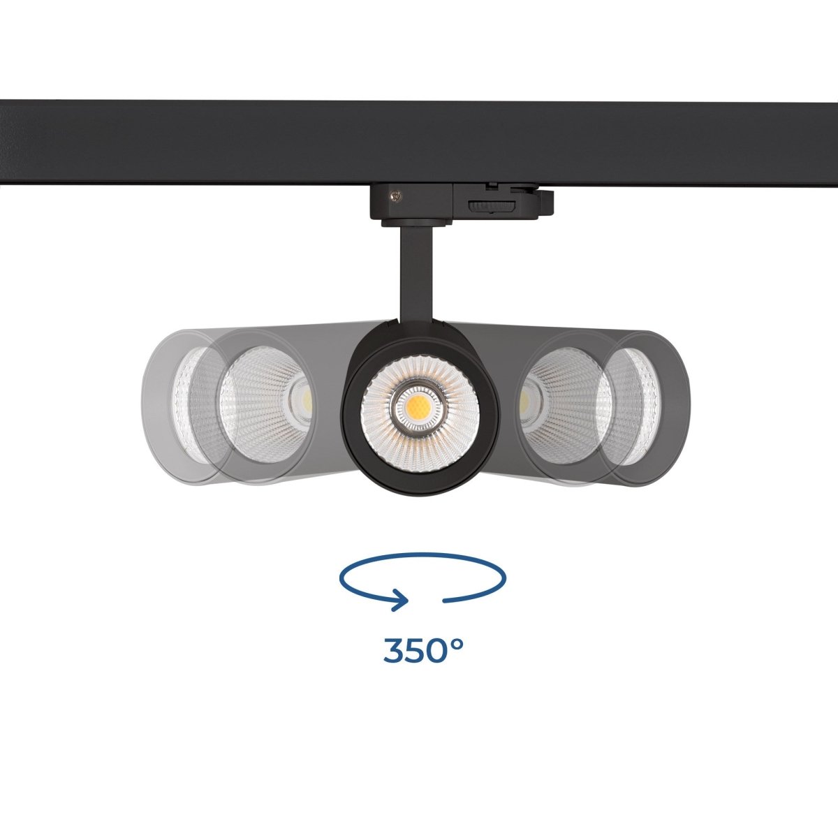 Proyector LED para carril trifásico 15W - CCT - CRI90 - 1350 lm - Barcelona Led-