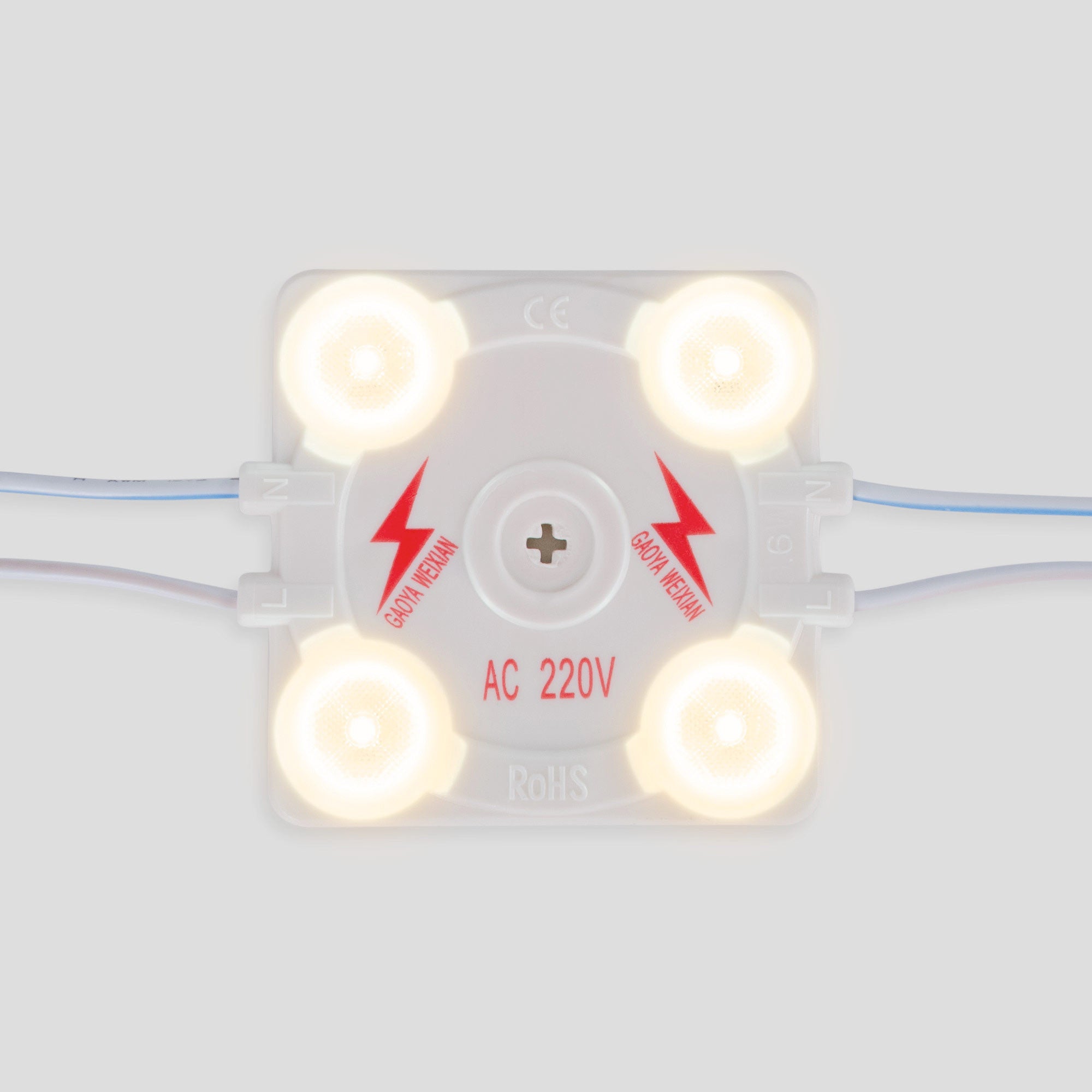 Módulo LED cuadrado para rótulos - 3.6W - 220V AC - IP65 - 165º - 4000K (16)