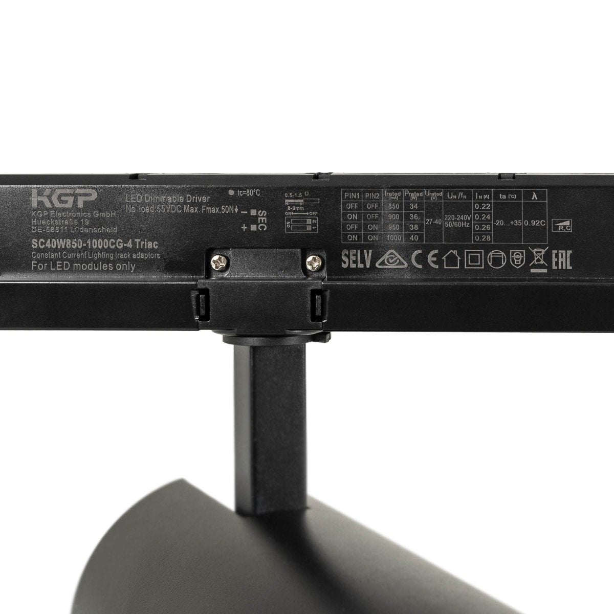 Proyector LED para carril trifásico 36W - CCT - TRIAC regulable - CRI90 - 3300 lm - Barcelona Led-