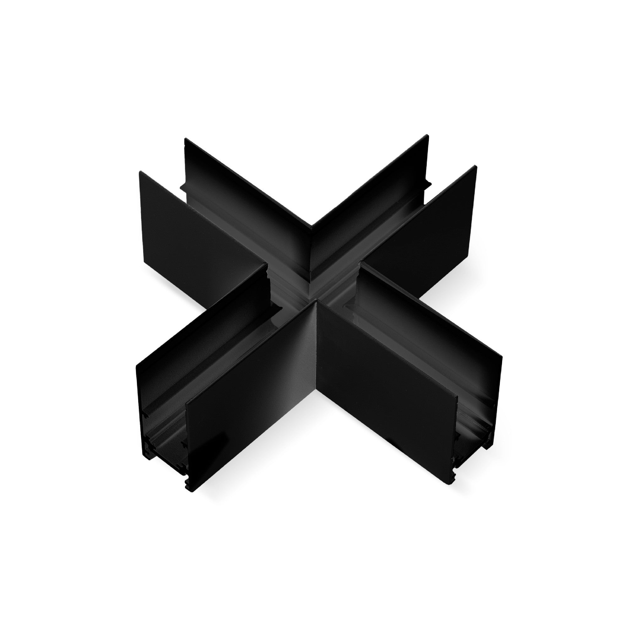 Unión en X para carriles magnéticos de superficie 20mm (3)