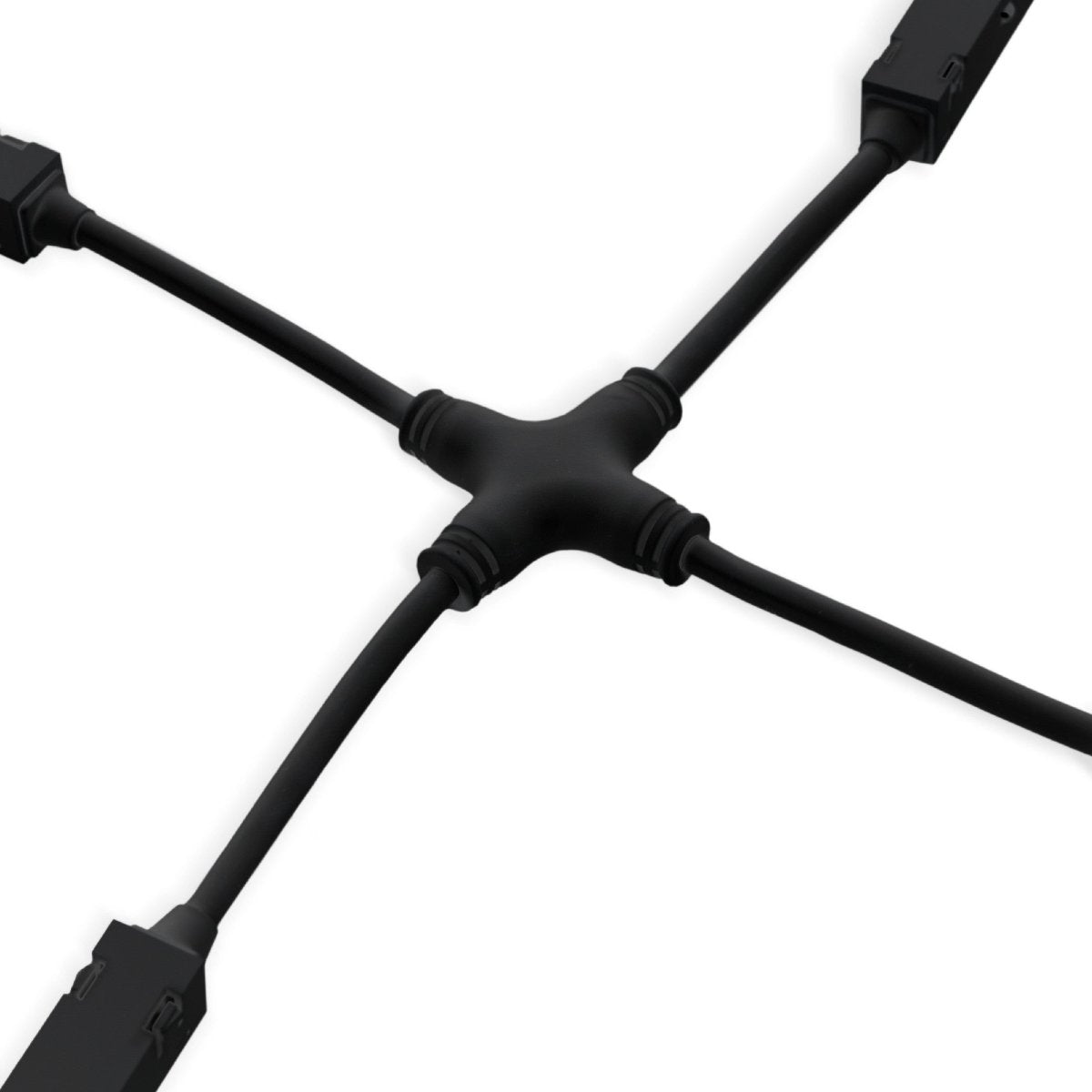 Conector en X para carriles magnéticos 20mm - Barcelona Led-Accesorios