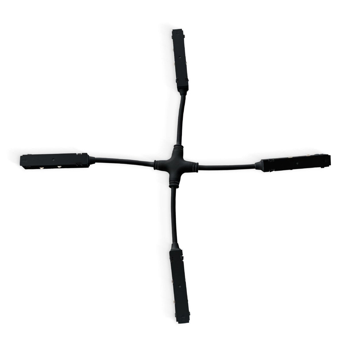 Conector en X para carriles magnéticos 20mm - Barcelona Led-Accesorios