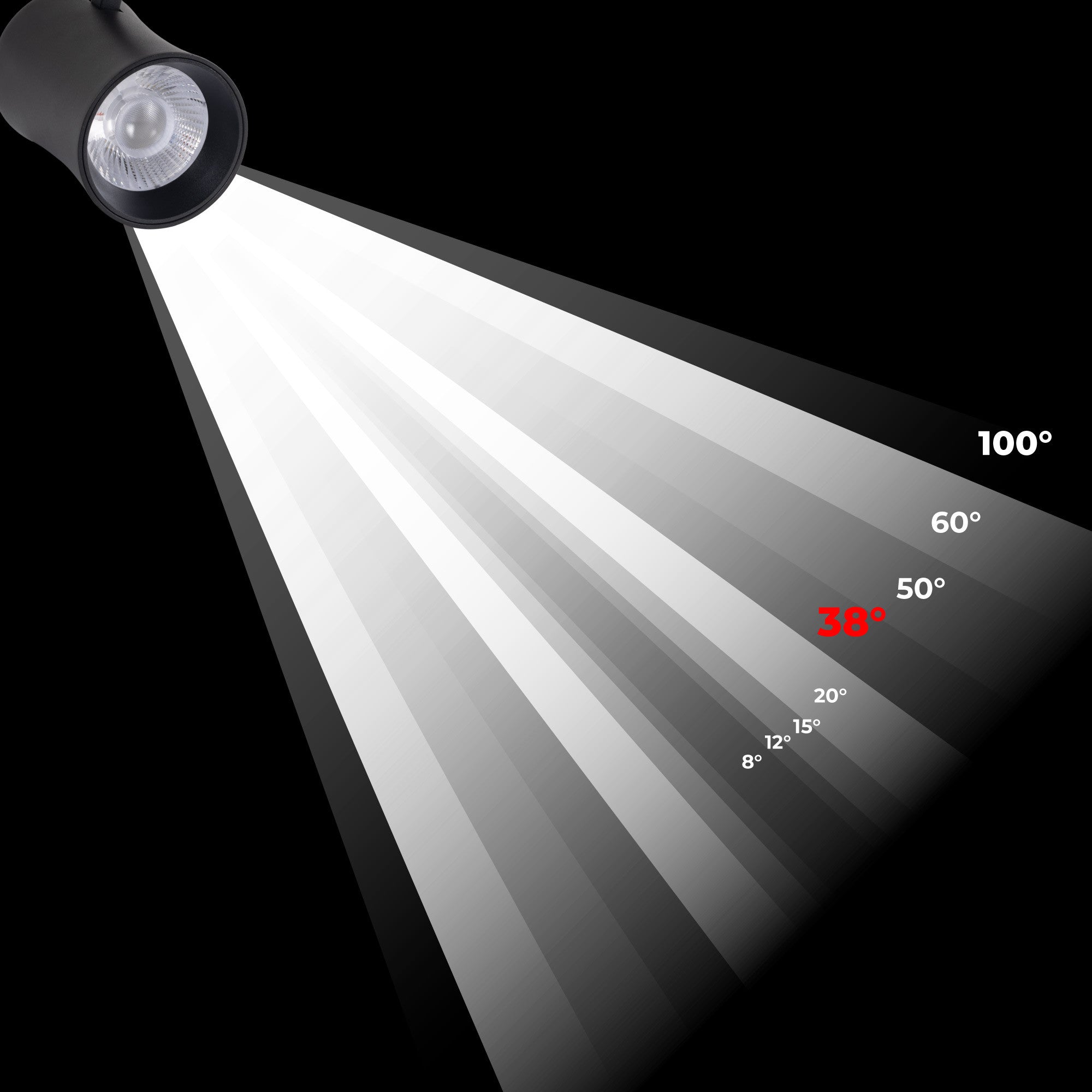 Proyector LED arquitectónico para carril monofásico CCT - 40W - CRI 90 (32)
