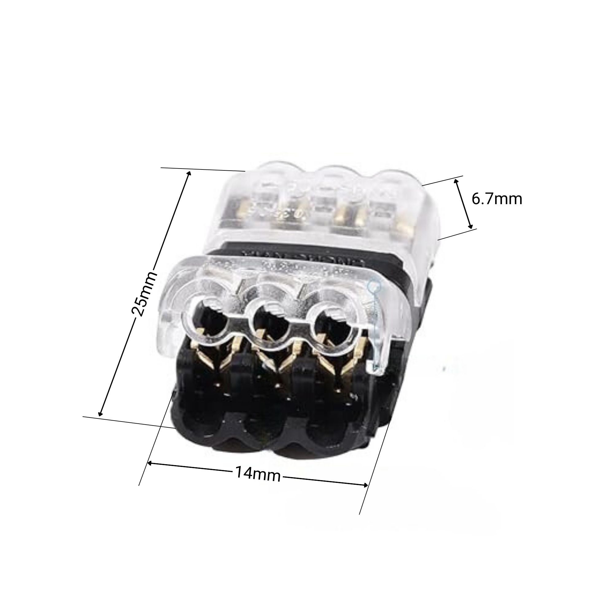 Conector rápido recto para 3 cables - 0.34~0.54 mm² - 300V / 9A (5)