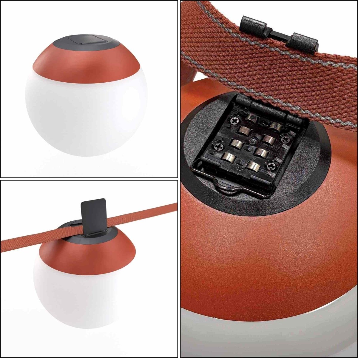 Lámpara configurable "Axia 1" - KIT lámpara bola 12W + cinta textil eléctrica + accesorios - Barcelona Led-Decoración