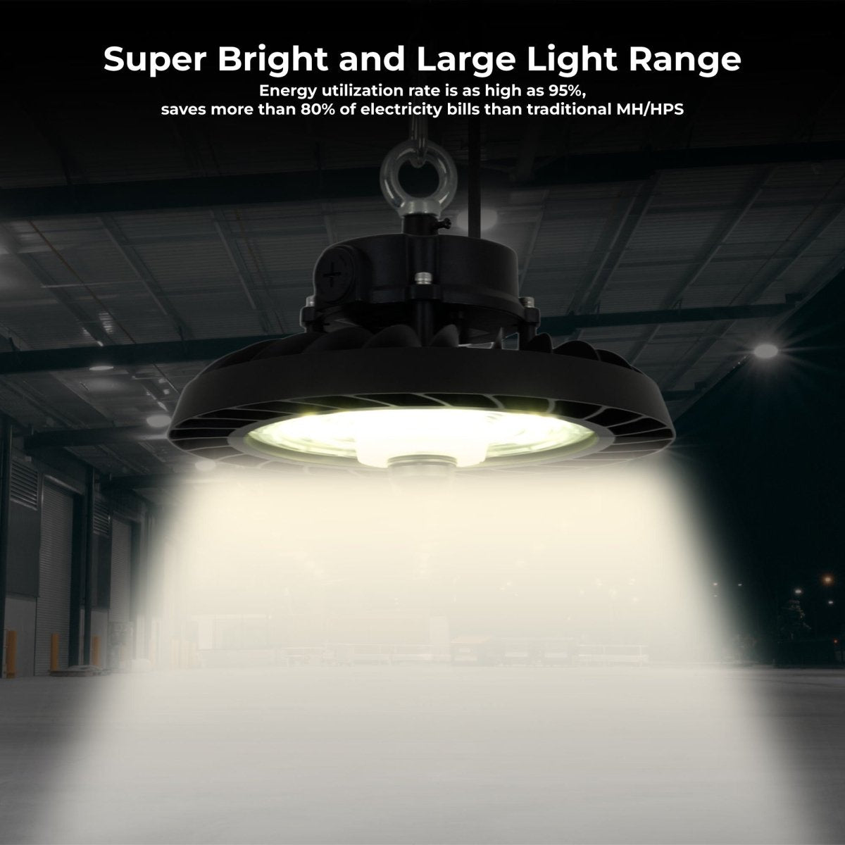 Campana LED UFO industrial 150W - CCT - 170lm/W - Driver LIFUD - IP65 - 10 años garantía - Barcelona Led-