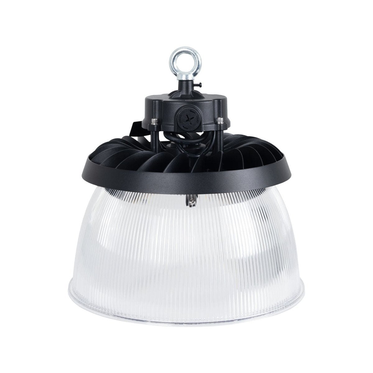 Difusor lumínico de policarbonato para campana LED industrial  B8155-150W - B8150-150 - Ángulo 90° - Barcelona Led-Accesorios