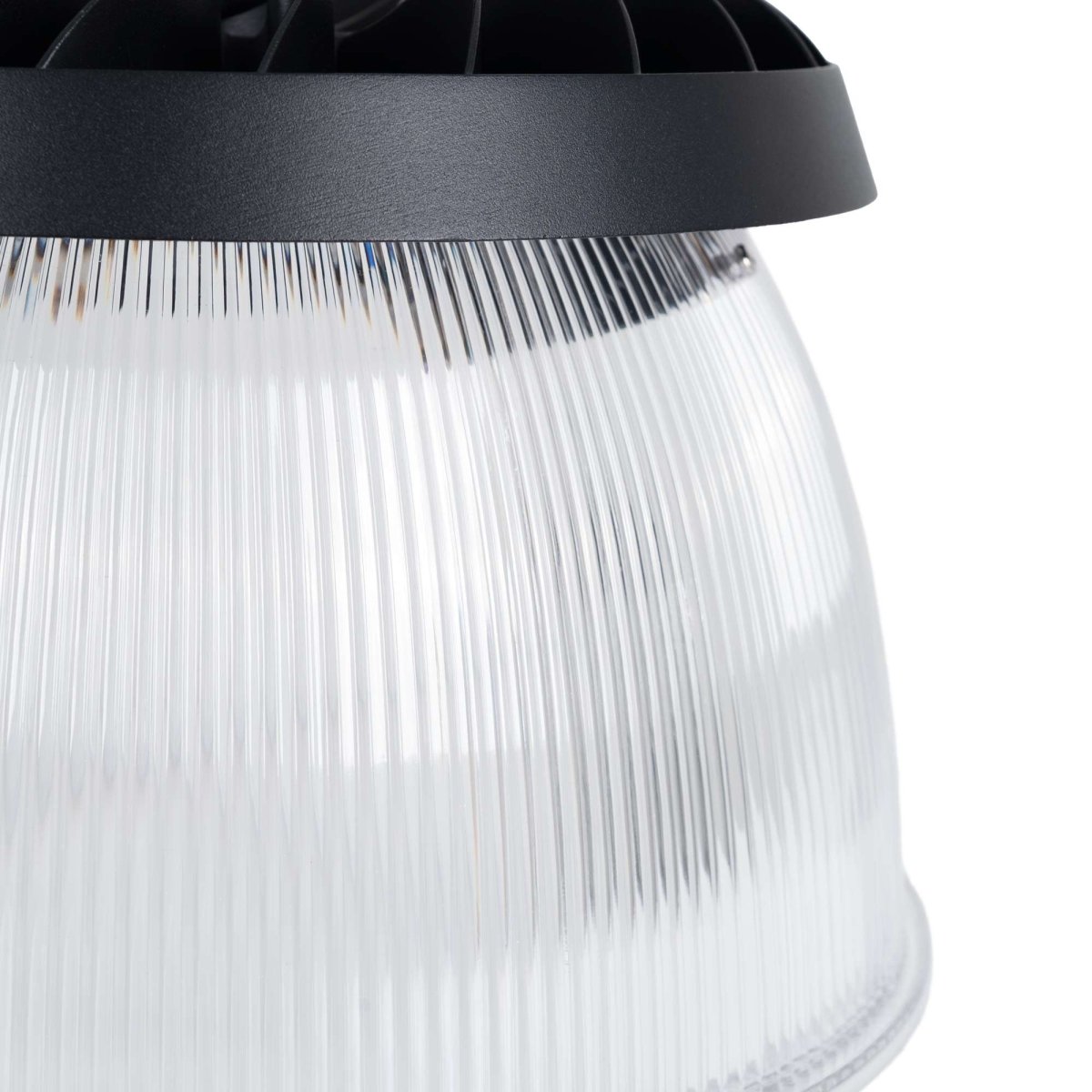 Difusor lumínico de policarbonato para campana LED industrial  B8155-150W - B8150-150 - Ángulo 90° - Barcelona Led-Accesorios