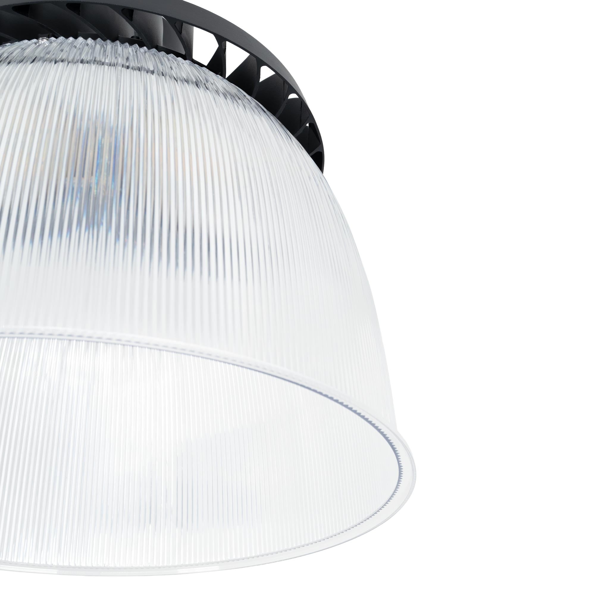 Difusor lumínico de policarbonato para campana LED industrial B8155-200W - B8150-200 - Ángulo 90° (4)