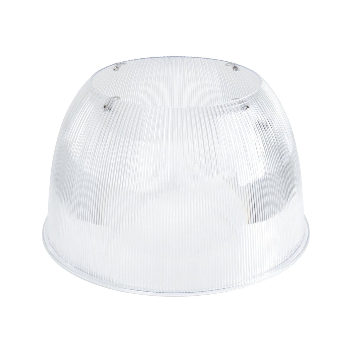 Difusor lumínico de policarbonato para campana LED industrial B8155-200W - B8150-200 - Ángulo 90° - Barcelona Led-Accesorios