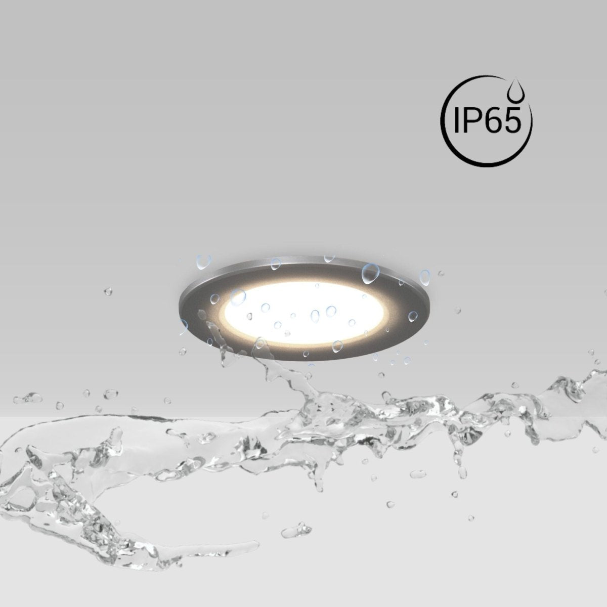 Kit Downlight LED exterior 5W - IP65 - Aro intercambiable - TRIAC regulable - Corte Ø68mm - Barcelona Led-