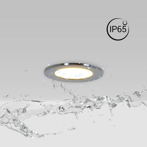 Kit Downlight LED exterior 5W - IP65 -  3000K + Aro intercambiable - TRIAC regulable - Corte Ø68mm (44)