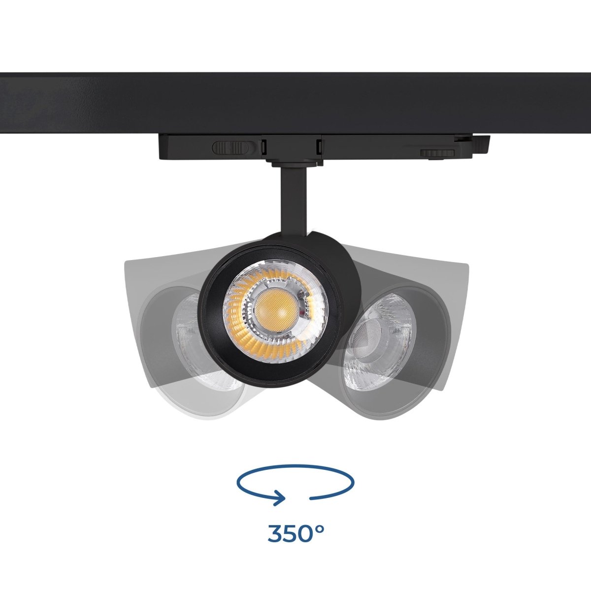 Proyector LED arquitectónico para carril trifásico CCT - 20W - CRI 90 - Driver KGP - Barcelona Led-