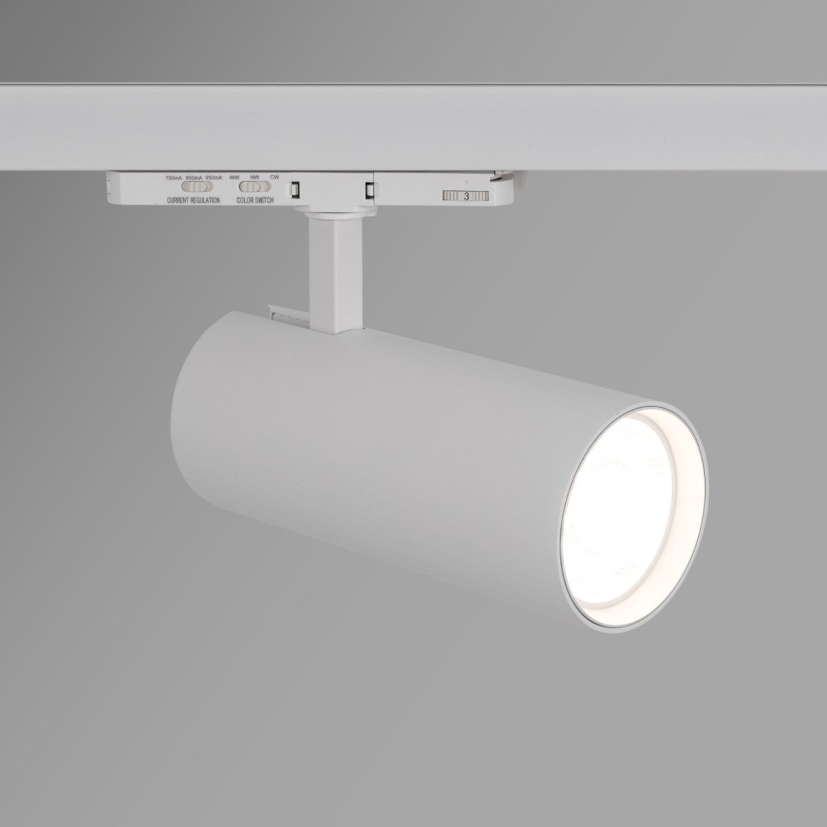 Proyector LED para carril trifásico - Potencia ajustable: 30W/ 34W/ 38W - CCT - CRI 90 - Barcelona Led-