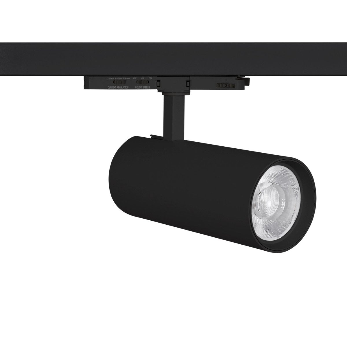 Proyector LED para carril trifásico - Potencia ajustable: 30W/ 34W/ 38W - CCT - CRI 90 - Barcelona Led-