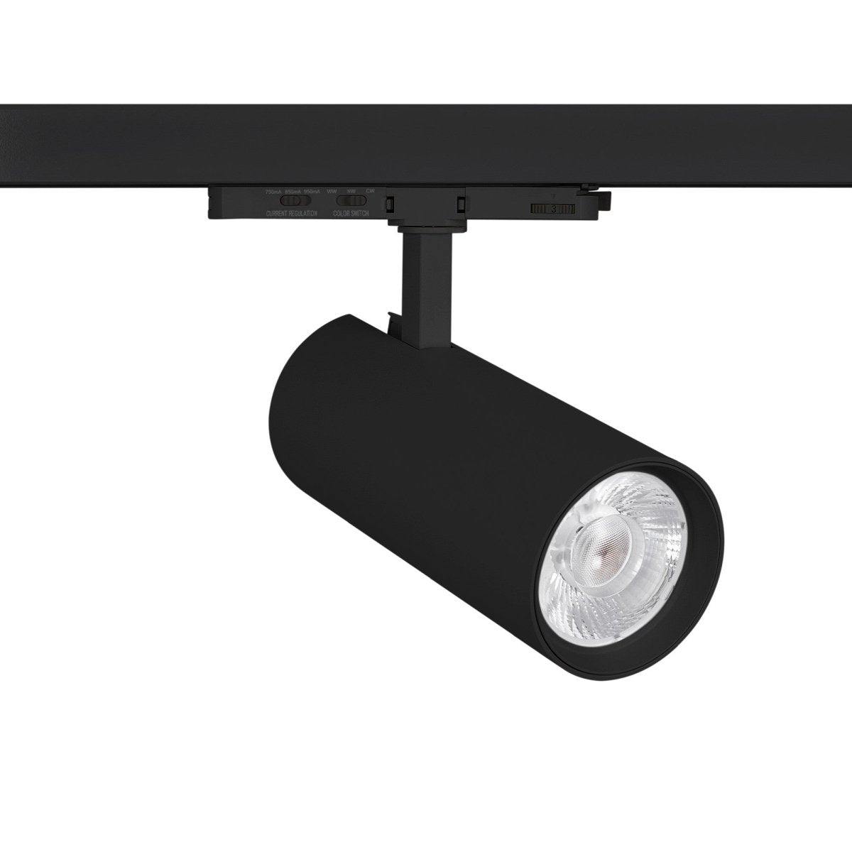 Proyector LED para carril trifásico - Potencia ajustable: 30W/ 34W/ 38W - CCT - CRI 90 - Barcelona Led-