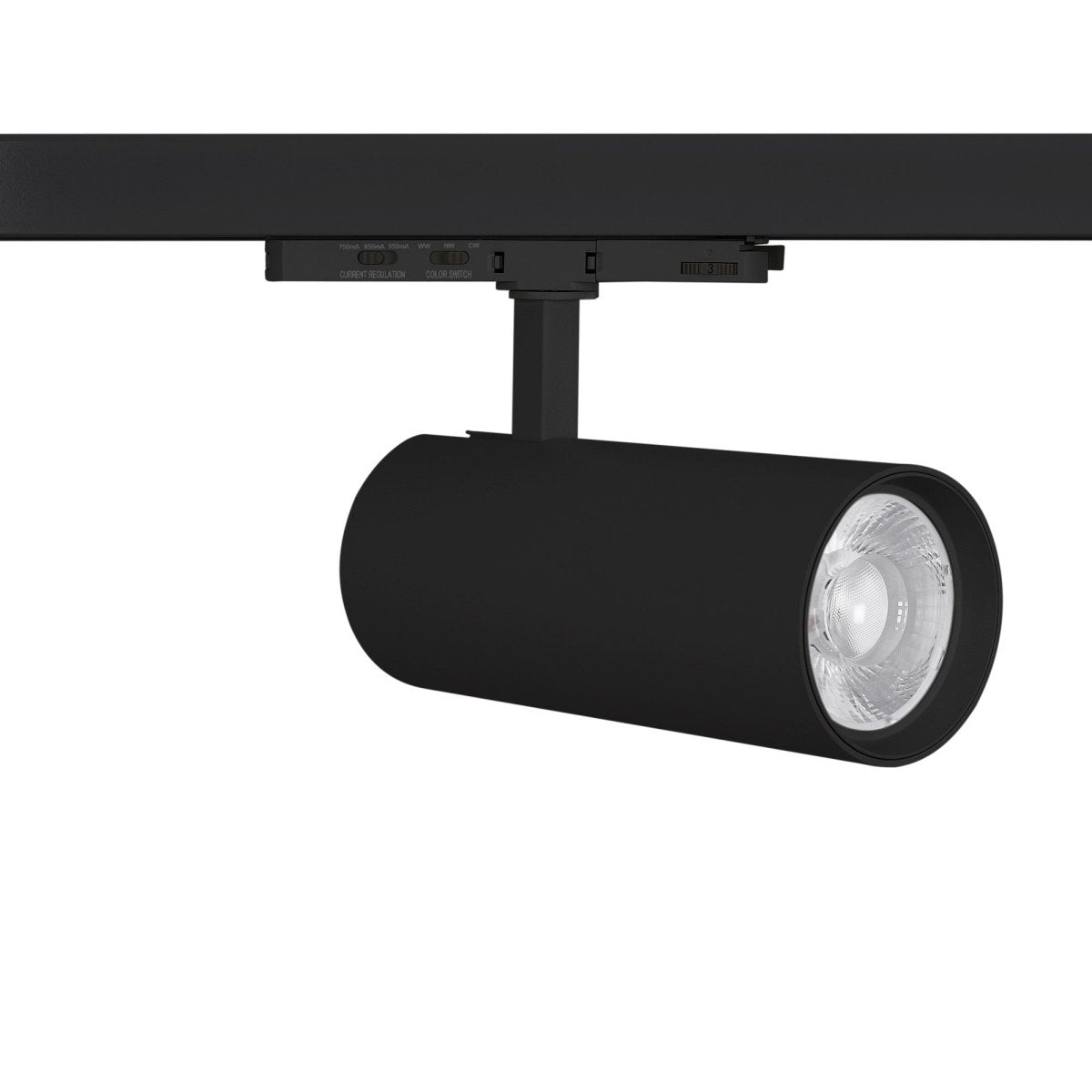 Proyector LED para carril trifásico - Potencia ajustable: 30W/ 34W/ 38W - CCT - CRI 90 - Barcelona Led-