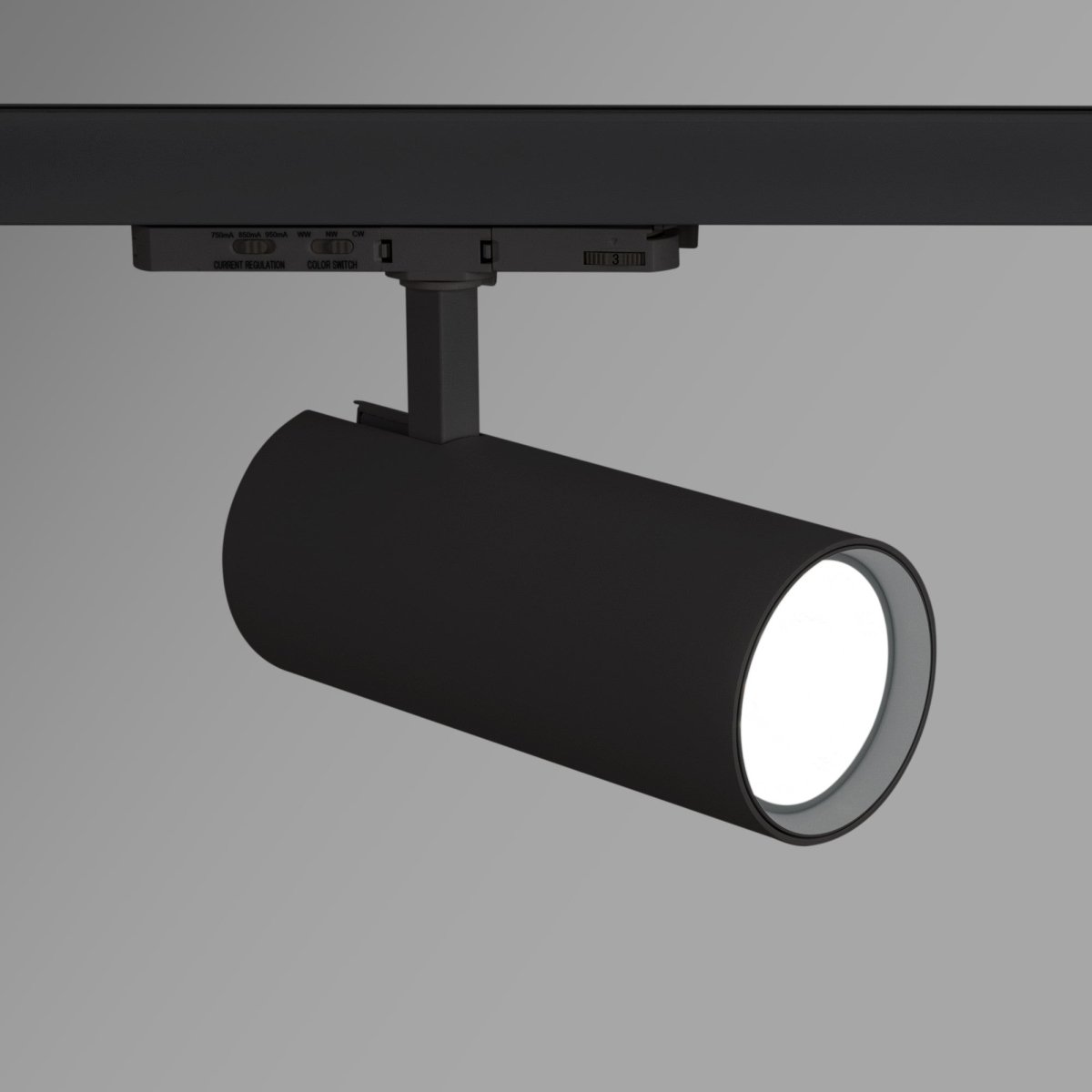 Proyector LED para carril trifásico - Potencia ajustable: 30W/ 34W/ 38W - CCT - CRI 90 - Barcelona Led-