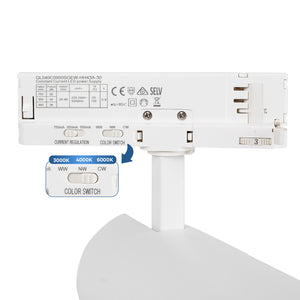 Proyector LED para carril trifásico - Potencia ajustable: 30W/ 34W/ 38W - CCT - CRI 90 (39)